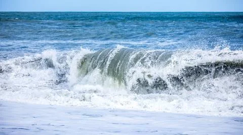 Stormy ocean scenery background An image of a stormy ocean scenery backgro... Stock Photos