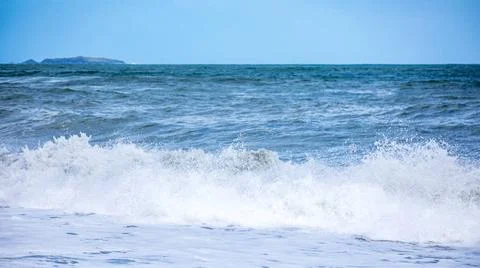 Stormy ocean scenery background An image of a stormy ocean scenery backgro... Stock Photos