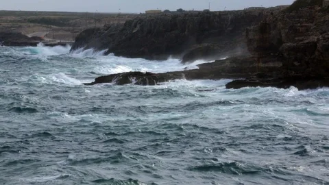 Stormy ocean water Stock Footage 108634235