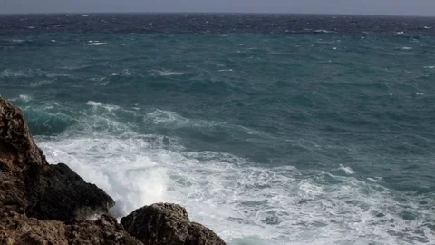 Stormy ocean water Stock Footage 108634288