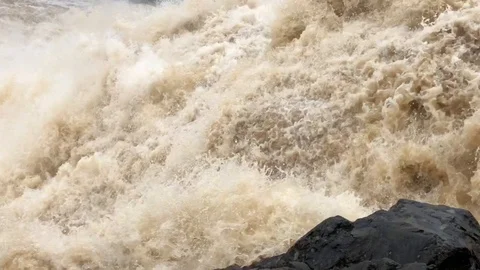 Stormy river, footage Stock Footage 89768327