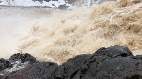Stormy river, footage Stock Footage 89768454