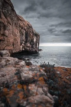 Stormy rocks Stock Photos