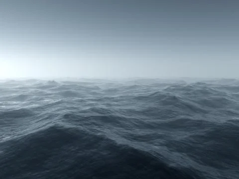 Stormy sea Stock Illustration