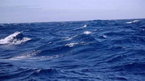 Stormy Sea Surface in Drake Passage Open Ocean Stock-Footage 337790258