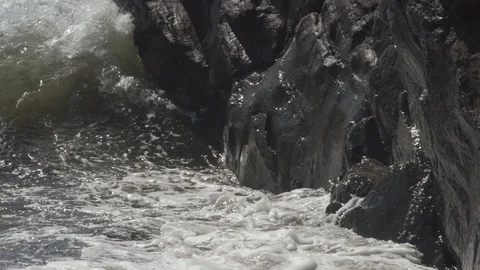 A stormy sea wave Stock Footage 117831377
