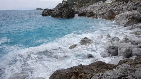 Stormy sea waves 3587 Stock Footage 104452920