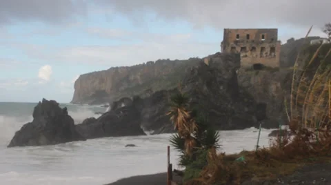 Stormy sea waves Video stock 32828746