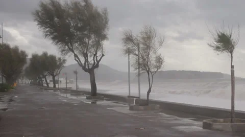 Stormy sea waves (longbeach) Video stock 32839798