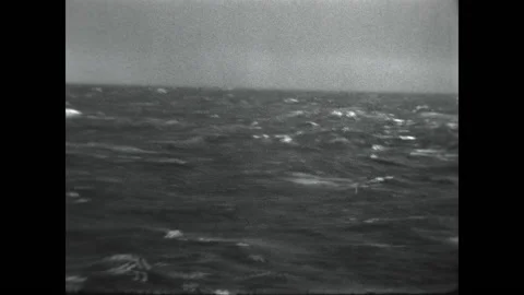 Stormy Seas 1934 Stock Footage 196178656