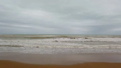 Stormy seas during bad weather Stock Footage 133802471