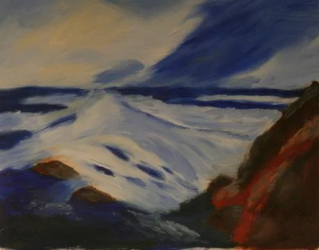 Stormy seas Stock Illustration