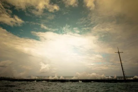 STORMY SEAS 스톡 사진