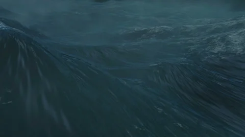 Stormy Seascape at Night Vídeo Stock 35174757