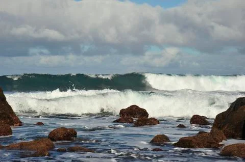 Stormy seaside Stock Photos