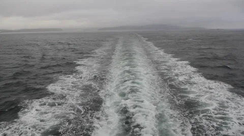 Stormy ship wake. Video stock 927091