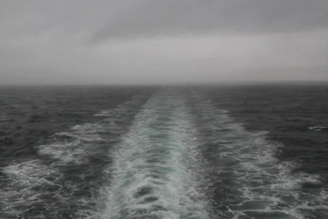Stormy ship wake. SD. Video stock 927020