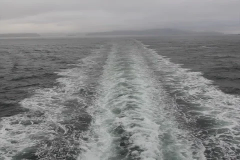 Stormy ship wake. SD. Video stock 927050