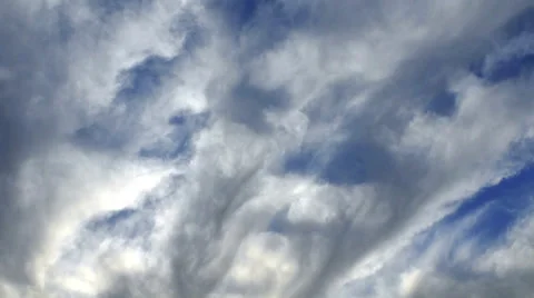 Stormy sky with cloud closeup, time lapse Stock-Footage 36791047