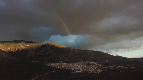 Stormy sky with dark clouds approaching Stock Footage 304229203