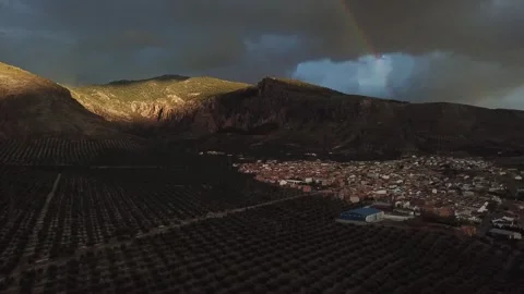 Stormy sky with dark clouds approaching Stock Footage 304229255