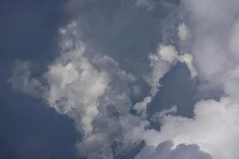 Stormy sky with dark clouds. Dramatic cloudscape. Background of storm clouds 写真素材
