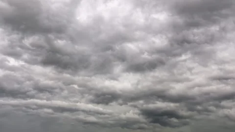 A stormy sky with dark clouds on a summer day. Real time Video stock 282774438