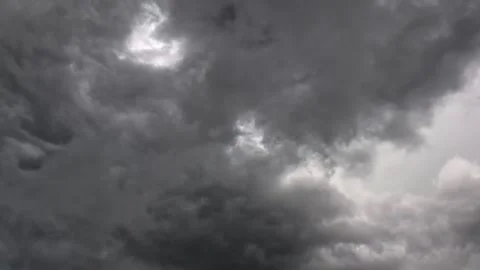 A stormy sky with dark clouds on a summer day. Stock Footage 285142371