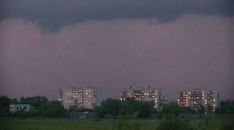 Stormy sky Stock Footage 38286218