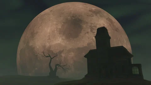 Stormy sky with Moon Stock Footage 249441746