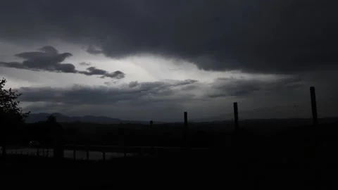 Stormy sky in the summer mountains. Stock Footage 136888148