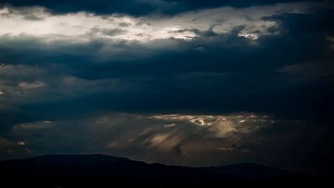 Stormy sky timlapse. Stock Footage 97761384