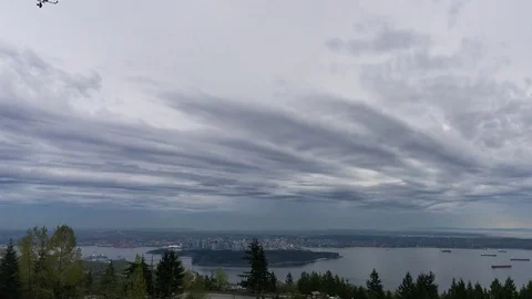 Stormy Sky in Vancouver Stock Footage 82506895