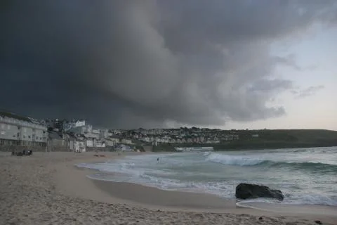 Stormy st ives Stock Photos