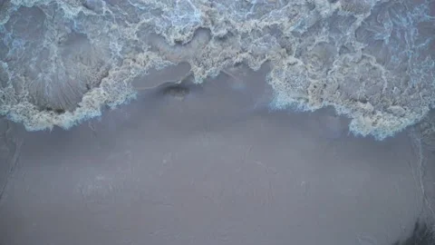 A stormy stream of muddy water Stock Footage 167404193