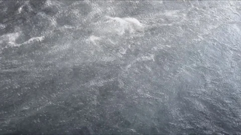 Stormy stream of water in the river in the spring Stock Footage 84784975