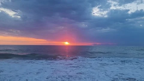 Stormy Sunrise Stock Footage 195126596