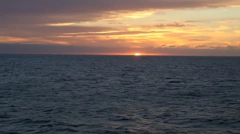 Stormy Sunset Stock Footage 20607235