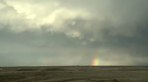 Stormy Sunset Stock Footage 54747687