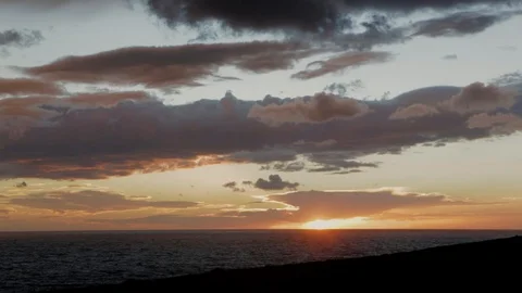 Stormy sunset Stock Footage 108635135