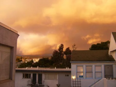 Stormy sunset Stock Photos
