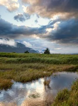 Stormy sunset Stock Photos