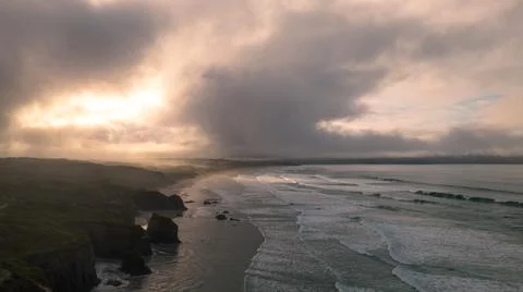 Stormy sunset Foto stock