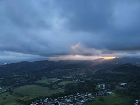Stormy Sunset Stock Photos