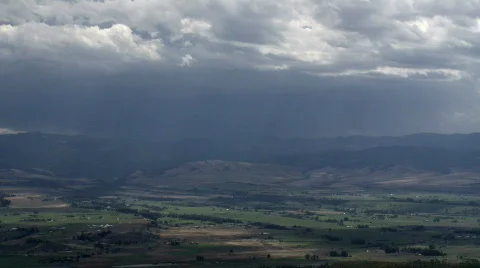 Stormy valley Stock Footage 875618