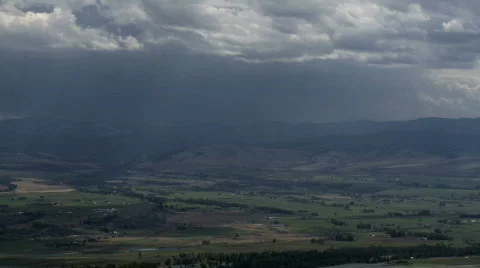 Stormy valley Stock Footage 875634