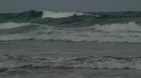 Stormy waves Stock Footage