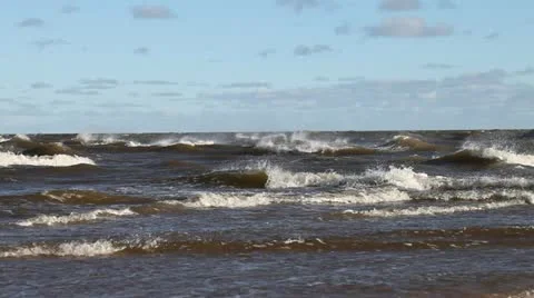 Stormy waves. Stock-Footage 12495729