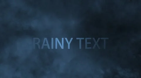 Stormy Weather Effects After Effects stock