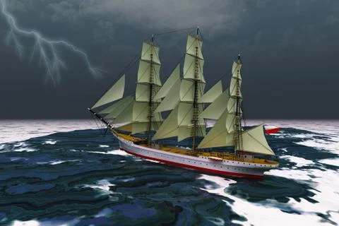 Stormy weather Stock Illustration